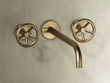 BROOKLYN - 3 hole wall-mounted washbasin tap by The Watermark Collection - view 3